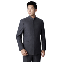 Zhongshan dress men youth mens suit Chinese style Chinese style show wedding mate dress autumn