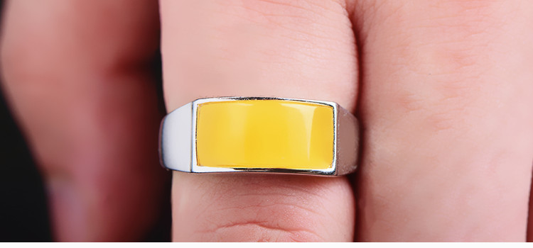 S925 sterling bạc nhẫn trống hỗ trợ chăm sóc yên xe tự làm dát ngọc lam sáp ong mặt bóng hỗ trợ cho nam giới và phụ nữ nhẫn cầu hôn