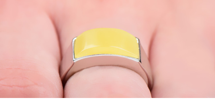 S925 sterling bạc nhẫn trống hỗ trợ chăm sóc yên xe tự làm dát ngọc lam sáp ong mặt bóng hỗ trợ cho nam giới và phụ nữ nhẫn cầu hôn