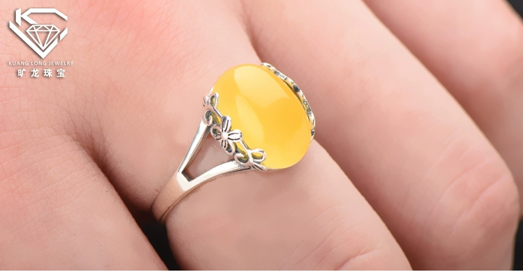 S925 sterling silver ring hỗ trợ 6 * 9 8 * 9 9 * 9 10 * 13 12 * 14 13 * 18 nhẫn sống hỗ trợ hỗ trợ rỗng nhẫn cưới vàng tây