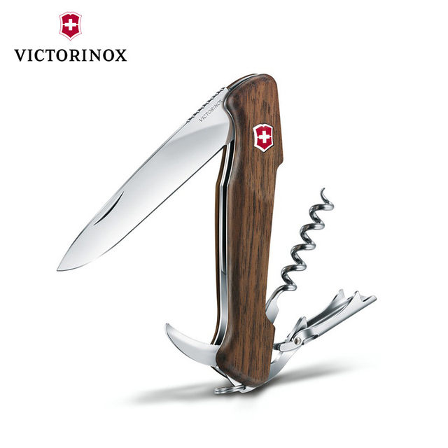 Victorinox Swiss Army Knife Wine Master Walnut Handle Wooden Handle Multifunctional Folding Authentic Swiss Sergeant's Knife