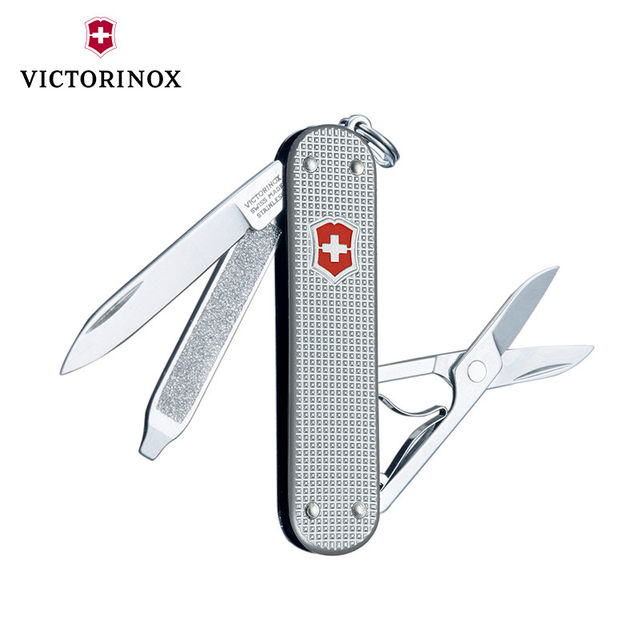 Victorinox Swiss Army Knife Aluminum Model 58mm Folding Knife Portable Multi-Tool Knife Swiss Sergeant's Genuine