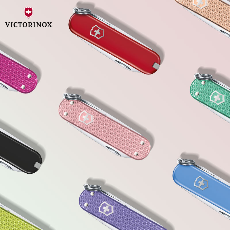 Vickers Swiss Army Knife Colorful Model 58mm Mini Sergeant Folding Knife Carry-on Multifunctional Knife Candy Knife