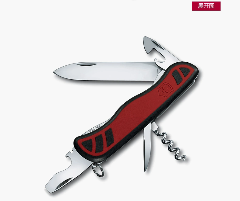 Victorinox Swiss Army Knife Prairie Ranger 111mm Sergeant Knife Công cụ cầm tay ngoài trời Đa chức năng Công cụ gấp dao dao găm đi rừng