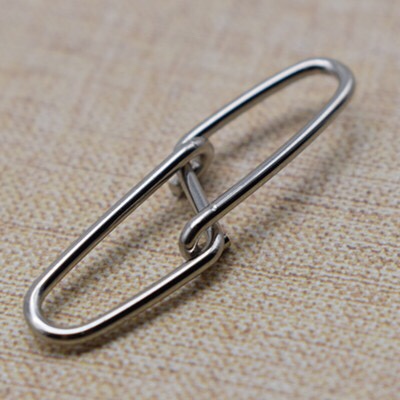 Fishing boat bait cage lead crash subfast pin double pin connector connecting ring fishing gear fishing small accessories