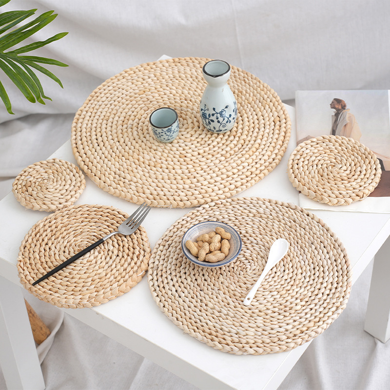 Japanese-Style Corn Husk Placemats, Heat-Insulating Coasters, Bowl Mats, Plate Mats, Casserole Mats, Photo Props, Background Cloth Mats Japanese-Style Corn Husk Placemats, Heat-Insulating Coasters, Bowl Mats, Plate Mats, Casserole Mats, Photo Props, Background Cloth Mats