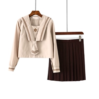 Длинная -Короткая юбка 【Получение вырезы+черные носки】