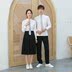 Cao đẳng gió mùa hè Hàn Quốc phiên bản của học sinh trung học đồng phục của nam giới và phụ nữ áo trắng thể thao đồng phục JK Nhật Bản thống nhất bộ 
