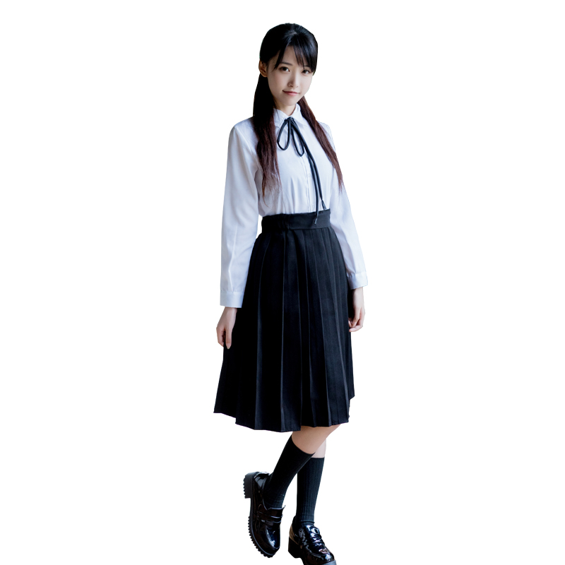 Gió Trường Cao đẳng Nhật Bản Service Class Thủy thủ Uniform cao Short Sleeve mềm Chị jk Uniform Suit Performance Student Ples váy