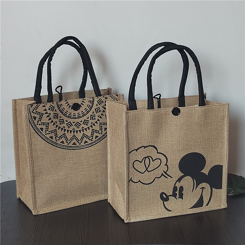 Canvas Bag Women's Handbag 2025 New Large-Capacity Linen Tote Bag Mommy Bag Work Commute Tote Bag