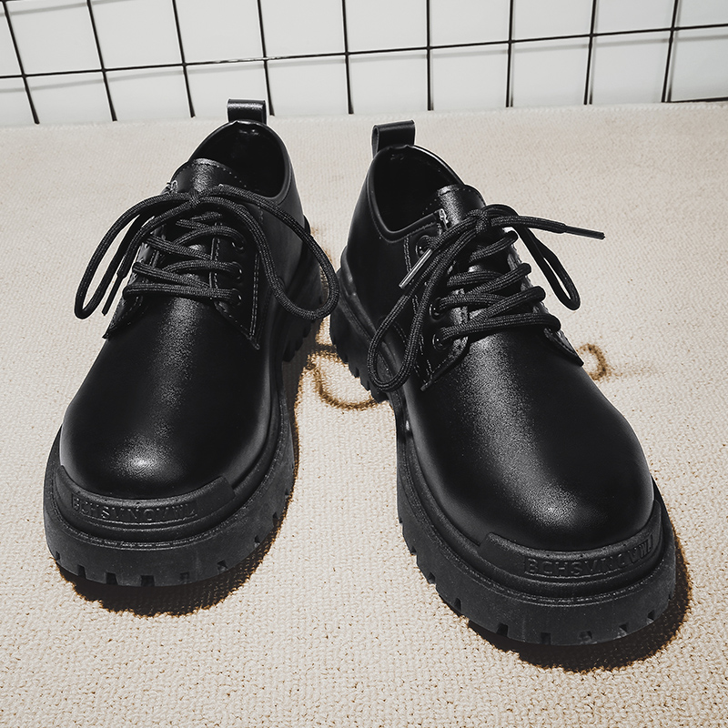 Martin Boots Low Help New Tooling Men's Shoes Inron Wind Locomotive Short Boots Men Leather Boots Summer Breathable Boomer Shoes