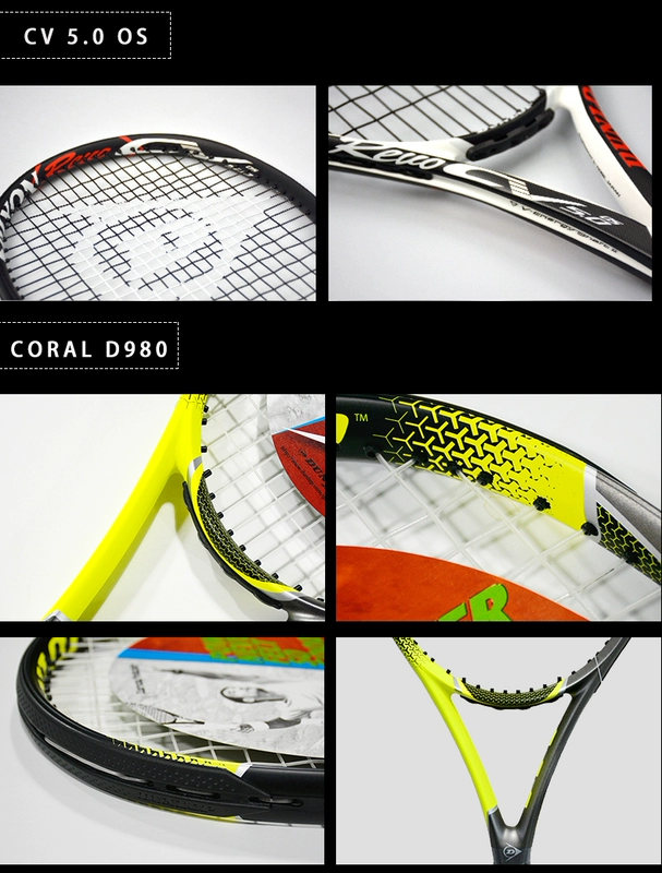 Bộ vợt tennis Dunlop Dunlop Full Carbon đơn dành cho sinh viên đại học - Quần vợt