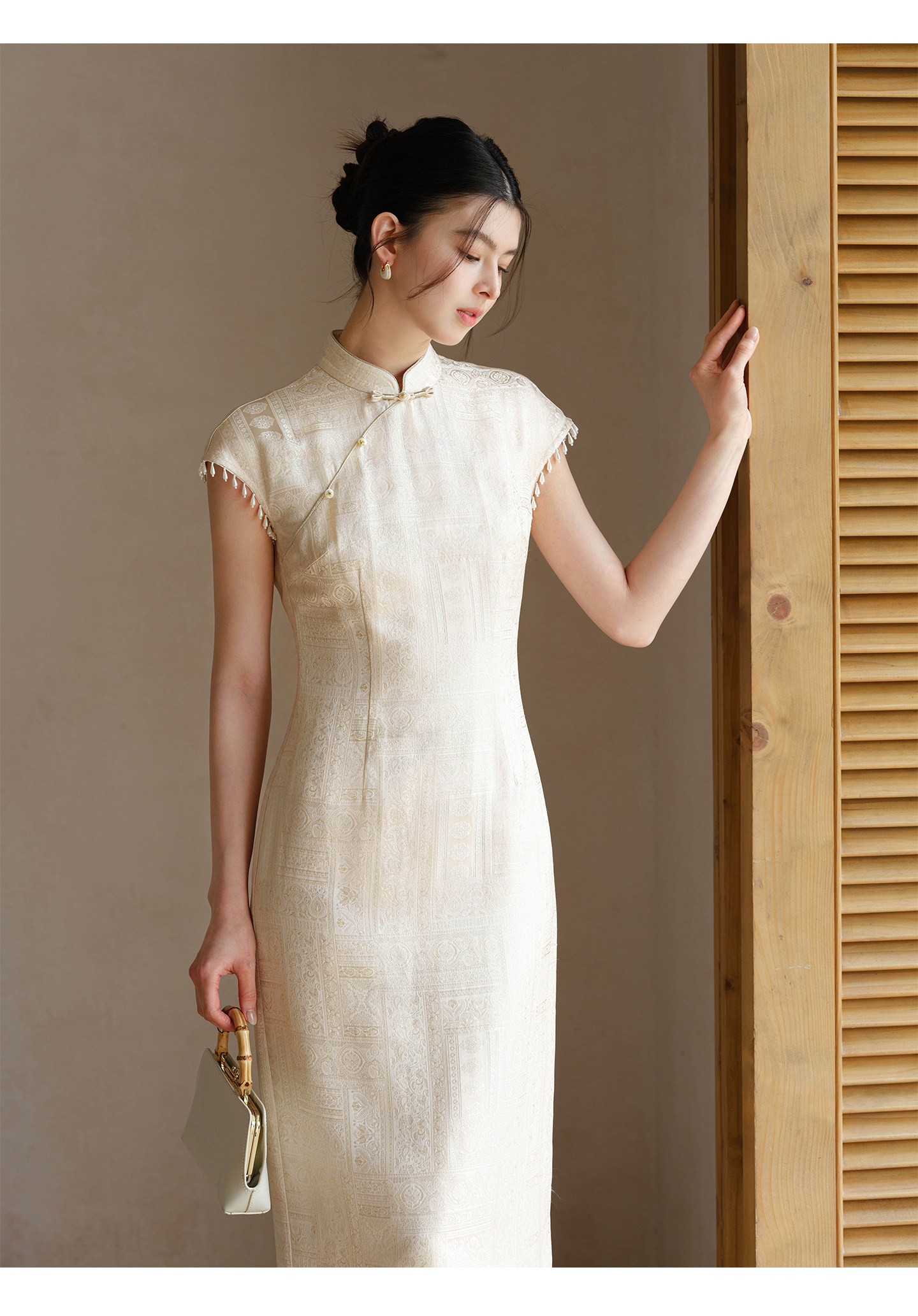 chinese style formal dresses New Diagonal Collar Modified Cheongsam / Slim Fit Elegant Dress / Dress chuchan | One Piece promo: labor day 083126 - 090726