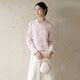 Chuchan Chinese style Tang style top, 2024 Spring new high-end temperament, pink improved new Chinese style small jacket