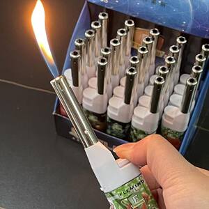 加长嘴充气明火打火机燃气灶厨房点火器蜡烛佛香打火机点火棒包邮