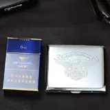 Мужской ультратонкий металлический креативный портсигар из нержавеющей стали, подарок на день рождения