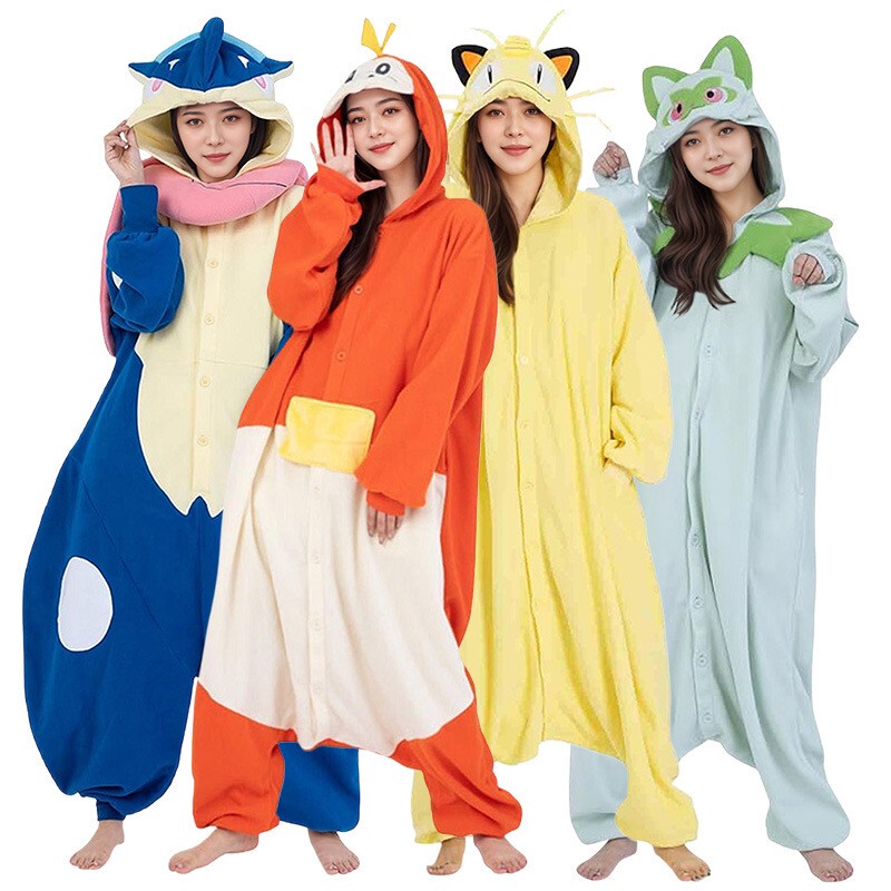 Co Anime Pokémon Cartoon Adult Onesie Pajamas Mewtwo Mewtwo Firebreath Lucario Mewtwo Performance Costume