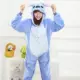 Cặp đôi đồ ngủ động vật hoạt hình một mảnh mặc nhà san hô flannel nhà vệ sinh cho thấy onesie kigurumi - Cha mẹ và con