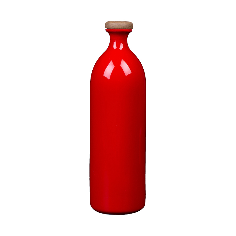 Wedding jingdezhen ceramic bottle 1 catty creative decoration of Chinese style hip seal wine jar empty bottles of liquor to the custom