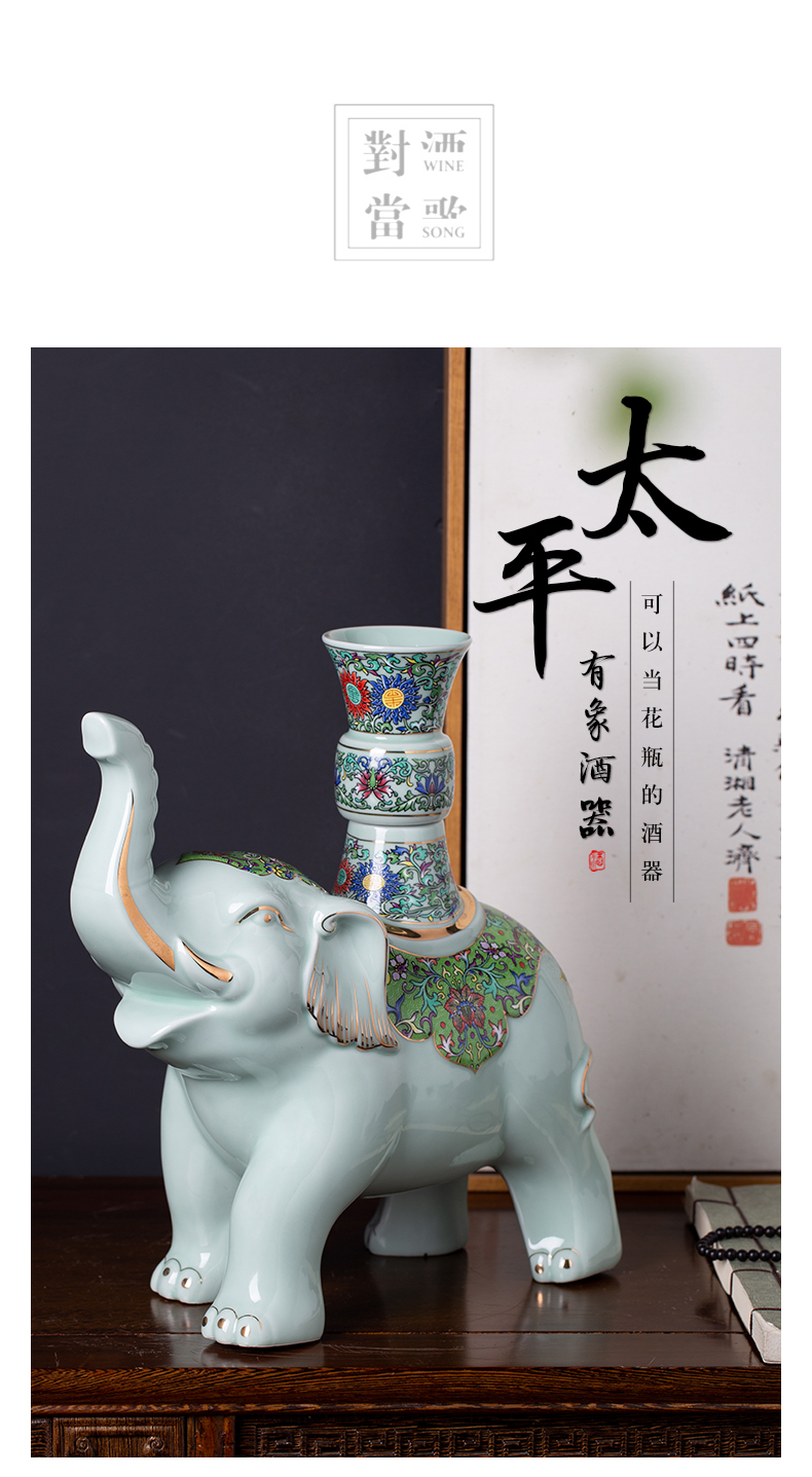 Jingdezhen ceramic jars taiping like empty bottles of wine 3 pounds household archaize sealed jar of custom wine