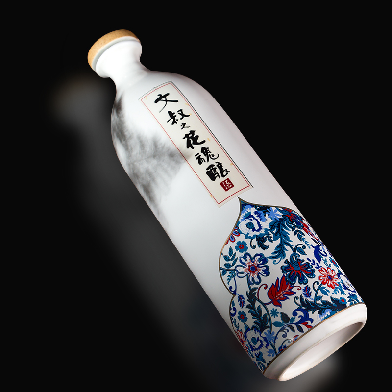 Ceramic bottle label custom stickers small batch customization jars white wine labels