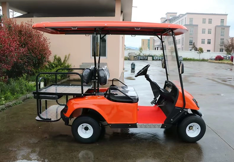 Xe bốn bánh điện tham quan để xem xe cho thuê xe golf ngắm cảnh tại chỗ với thùng dầu chở hàng và điện sử dụng kép - Xe đạp điện