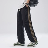 Мужские летние дышащие спортивные дорожные тонкие быстросохнущие штаны для отдыха, оверсайз, в американском стиле, свободный прямой крой