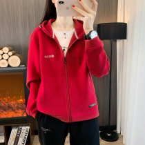 Fleece jacket for women autumn and winter new style hooded polar fleece sweatshirt cardigan coat outdoor windproof jacket liner 2112
