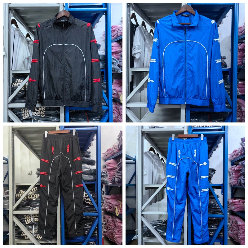 High-End Trapstar Embroidered Jacket Spring and Autumn Thin Jacket Men's Casual Long Pants Set