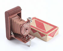 Kodak Kodak antique camera burgundy rainbow eagle eye cavity folding volume 127 1931