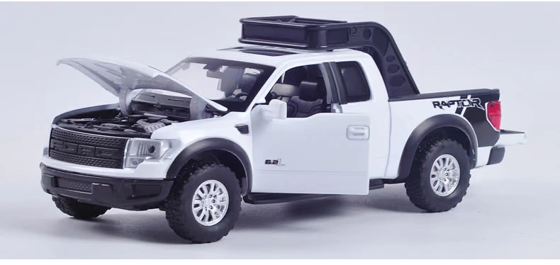 Kawei Alloy F-150 xe bán tải đồ chơi phương tiện giao thông mô hình Xe đồ chơi trẻ em 1:32 kéo lại xe cậu bé - Chế độ tĩnh