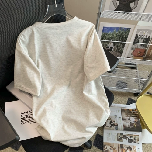 绣之色 Ретро мультяшная летняя футболка