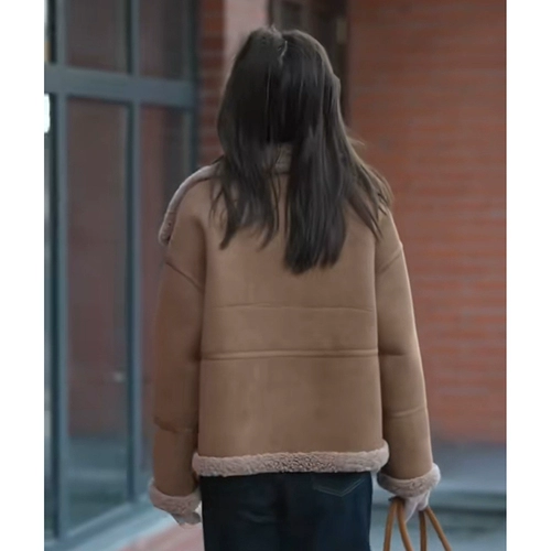 Бархатная зимняя короткая куртка, увеличенная толщина