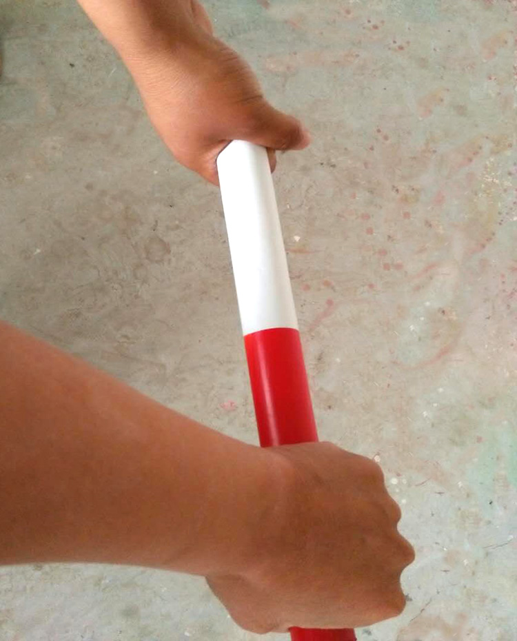 Theo dõi và lĩnh vực cạnh tranh tiêu chuẩn ABS dùi cui 100 mét thiết bị thể thao 30 CM màu đỏ và trắng pvc hợp kim nhôm dùi bằng gỗ dung cu the thao