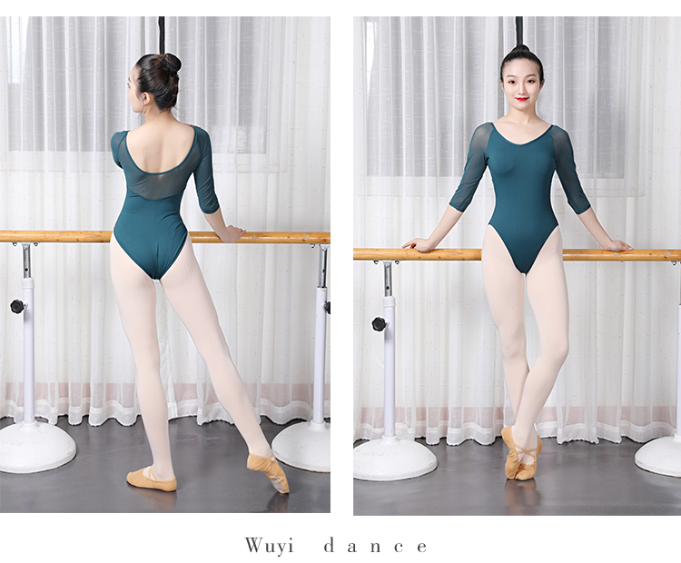 Quần áo tập thể dục múa ba lê nữ nghệ thuật kiểm tra thể dục nền tảng đào tạo khiêu vũ chuyên nghiệp jumpsuit phòng dịch vụ phòng phù hợp với cơ thể phù hợp - Khiêu vũ / Thể dục nhịp điệu / Thể dục dụng cụ giày nhảy cha cha cha