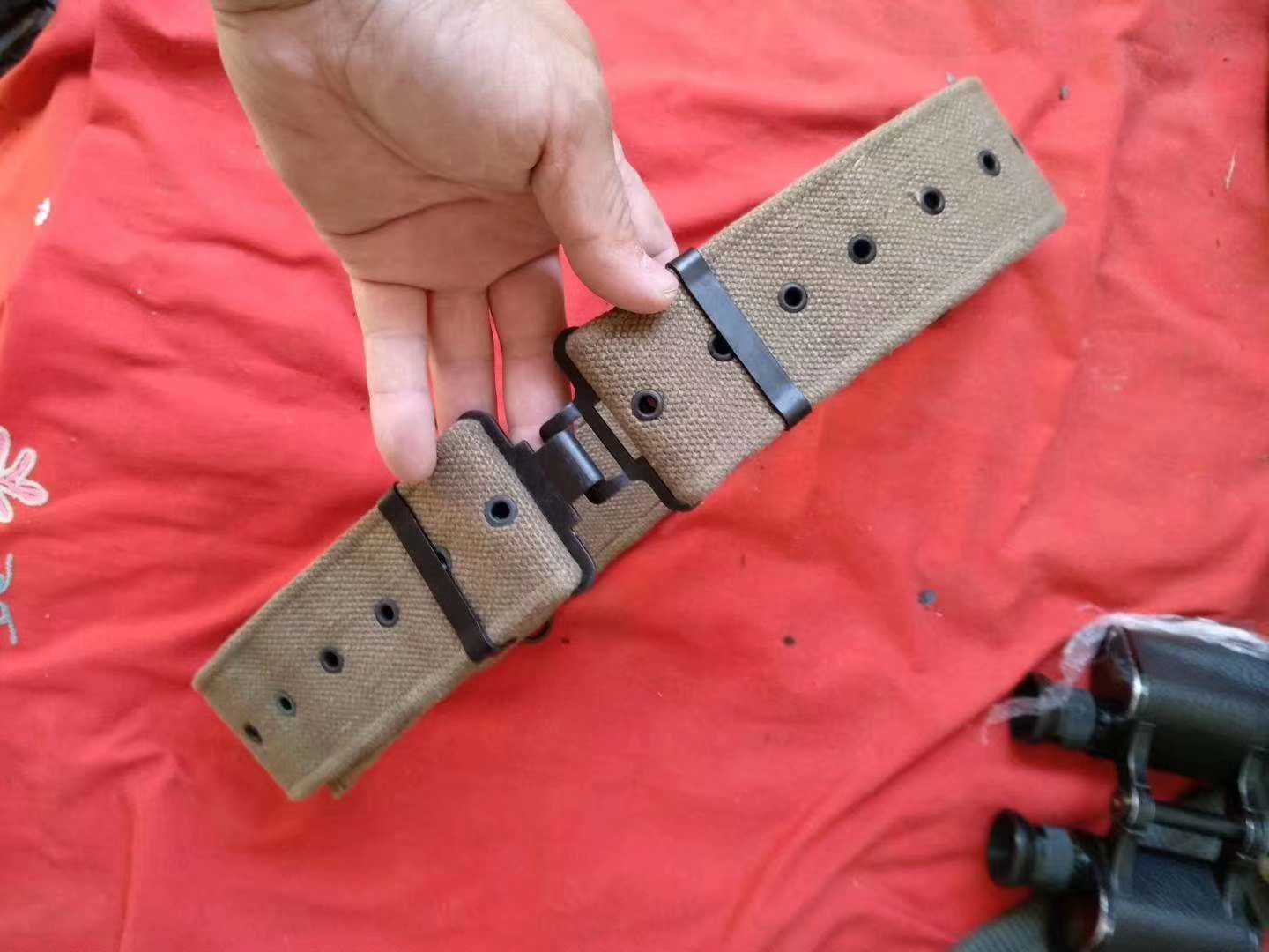 Military fans old stock US military thick canvas outer belt armed belt tactical outer belt military training belt
