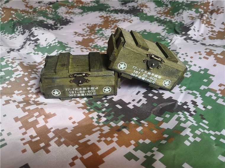 Miniature version 67 ammunition box toothpick box retro Jun Military Brigade Wind Woody Toothpick Box Featured Themed decorative containing small box