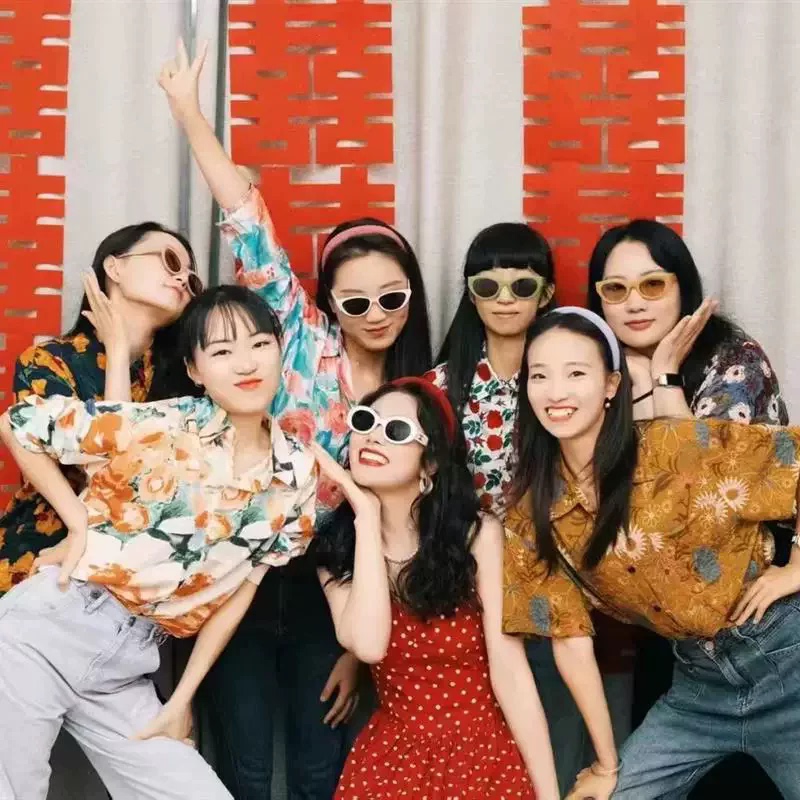 Bestie Outfits, Sister Floral Shirts, 80S Nostalgic Clothing, Spring 90S High-End Women's Clothing, 70S Retro Hong Kong Style Floral Shirts