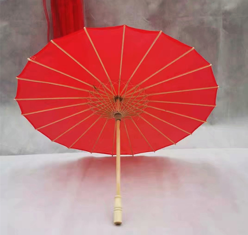 Dance Umbrella Show Umbrella Classical Silk Umbrella Pure Color Umbrella Vegetarian Face Prop Umbrella Qipao Walk Show Umbrella Craftsmanship Decorative Umbrella-Taobao