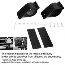Car front bumper light bracket pipe clamp extension light holder Mitsubishi Cheetah Black King Kong aluminum alloy pipe clamp bullbar light clamp