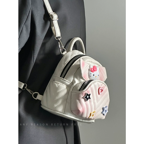 陈慕家 Сумки для женщин, новинка 2024, милый рюкзак KT Wings, модный женский повседневный рюкзак с алмазной вышивкой, нитками