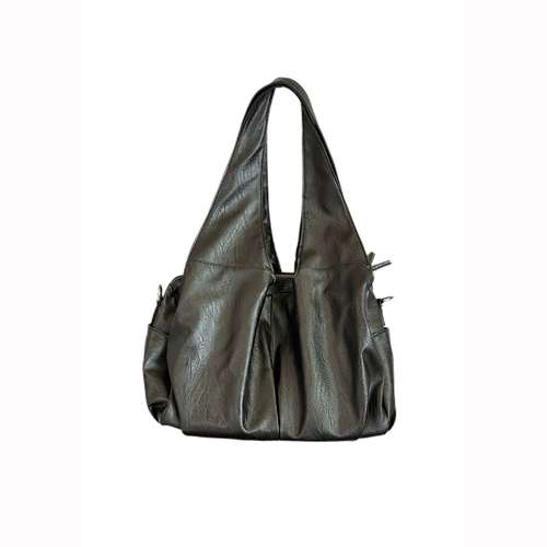 Вместительная и большая небольшая сумка через плечо, сумка на одно плечо, из натуральной кожи