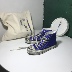 Retro giày thủy triều bẩn đường BF cảng hương vị kho báu màu xanh retro in nam và nữ giày sneaker nữ hot trend 2021 Plimsolls