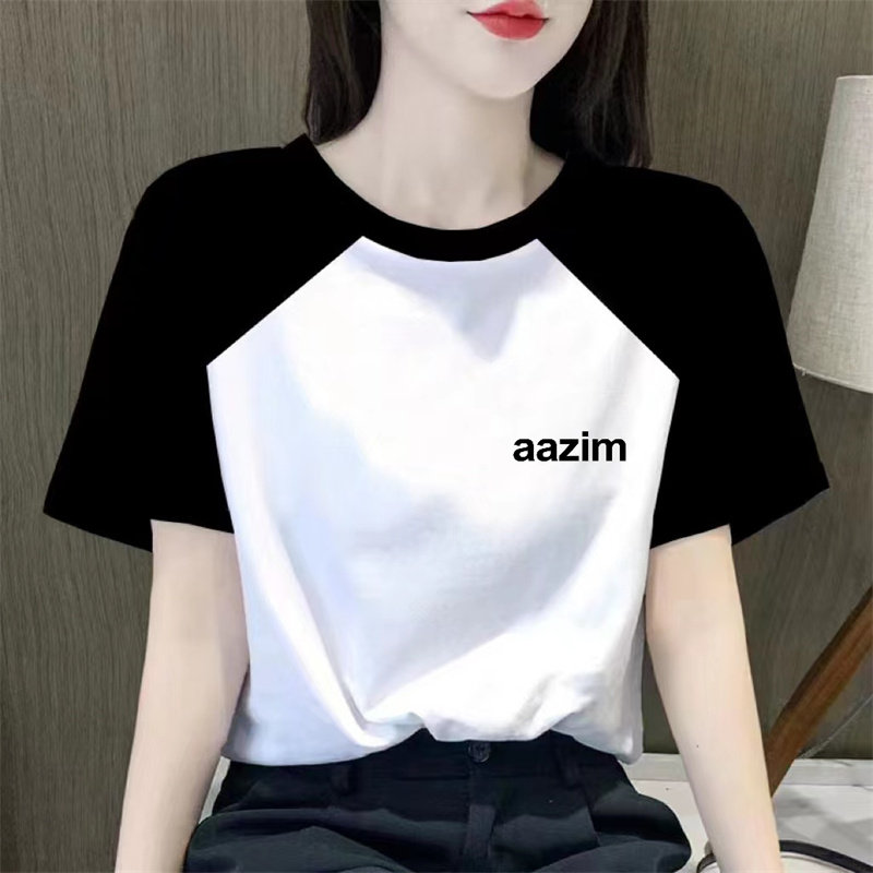 短袖t恤女夏季2025新款小众设计感漂亮时尚正肩洋气减龄上衣