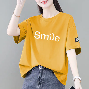 Clearance Discount Short-Sleeve T-Shirt for Women, Summer 2025 New Korean Style, Fashionable, Loose, Stylish, Age-Reducing, Versatile Top ins
