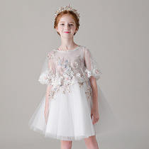 Girls puffy yarn dress princess dress 2020 new summer flower girl little host wedding dress catwalk performance clothing