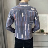 Весенняя приталенная трендовая рубашка для отдыха, в корейском стиле