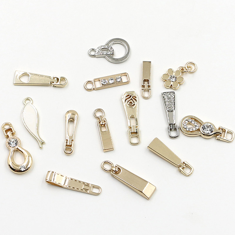 Metal pull-piece wallet pull-head handbag leather bag pull-head diy women's bag pendant men's bag accessories accessories