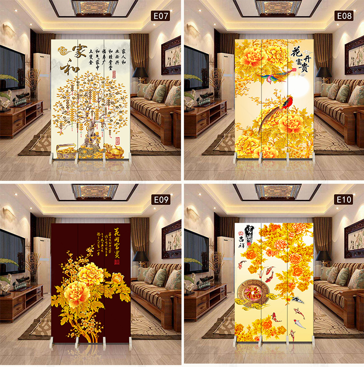 Màn hình Trung Quốc đơn giản gấp di động vải vách ngăn phòng khách thời trang đơn giản hiện đại căn hộ nhỏ phòng gỗ rắn - Màn hình / Cửa sổ vách ngăn gỗ