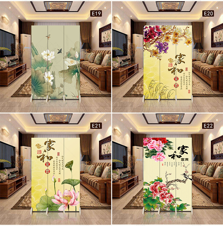 Màn hình Trung Quốc đơn giản gấp di động vải vách ngăn phòng khách thời trang đơn giản hiện đại căn hộ nhỏ phòng gỗ rắn - Màn hình / Cửa sổ vách ngăn gỗ